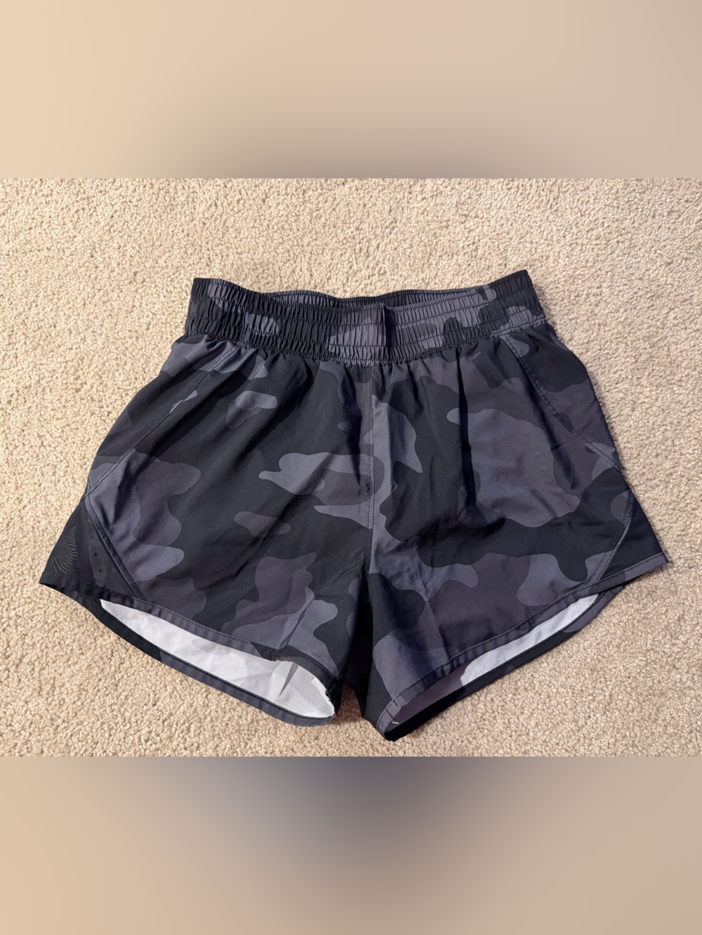 all in motion Black & Gray Camo Athletic Shorts